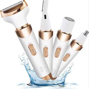 4 in 1 Electric Hair Removal Machine, 1 Set Portable Cordless Hair Trimmer for Women, Men, Girls, Epilator Hair Remover, Electric Shaver Women