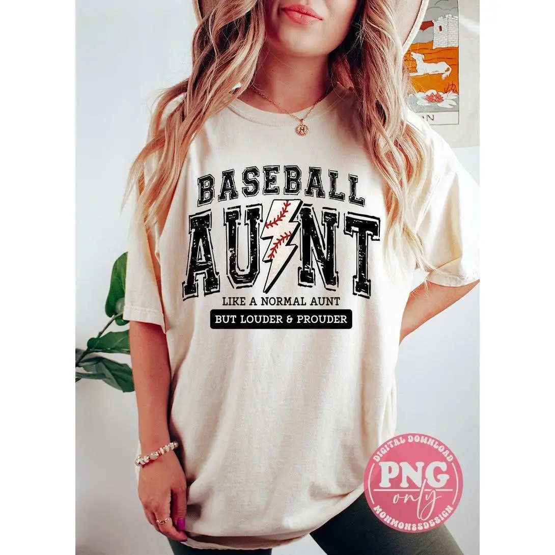 Baseball Aunt Shirt, Varsity, Distressed, Baseball Aunt, Loud and Proud Baseball Aunt Shirt Sweatshirt, Hoodie Flat