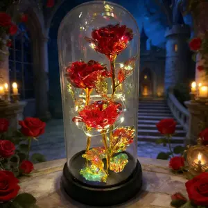 Mather's day  Classic Gifts LED Everlasting Rose Eternal Flower,Romantic Creative Gifts for Women - Valentine's,Day, Birthday, Memorable Dates luxury valentines Gifts for Her Anniversary gift for wife daughter Perfect gift Surprise Idea for LOVE