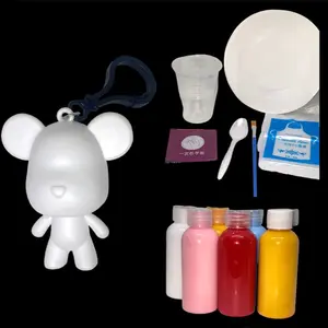 FLUID ART BEAR KEYCHAIN KIT