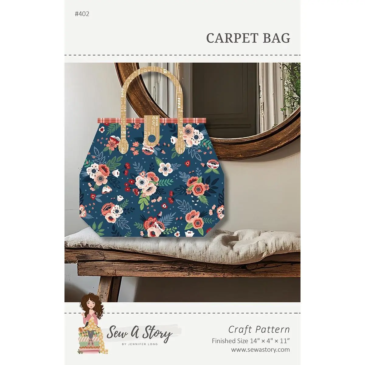 Sew a Story Carpet Bag Pattern P177-CARPETBAG
