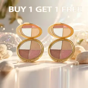 Buy 1 Get 1 Free cheek palette - eyeshadow and highlighter makeup Shimmer bedazzled Cosmetic All-in-One Cream  moon Powder Radiance Radiance tiktokshopspringglowup