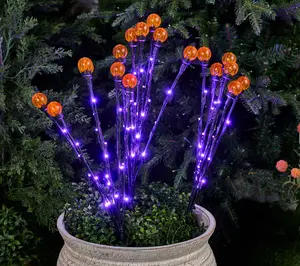 Martha Stewart Set of 3 Indoor/Outdoor Globe Light Branches