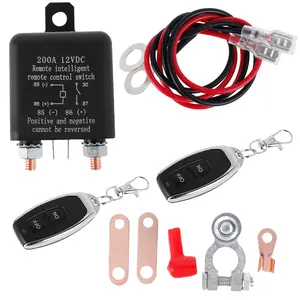A Must - Have for Cars, Trucks and Boats! 12V 200A Remote Battery Disconnect Switch - An Anti - theft Weapon with 2 Remote - control Keys and Relay Key Fobs