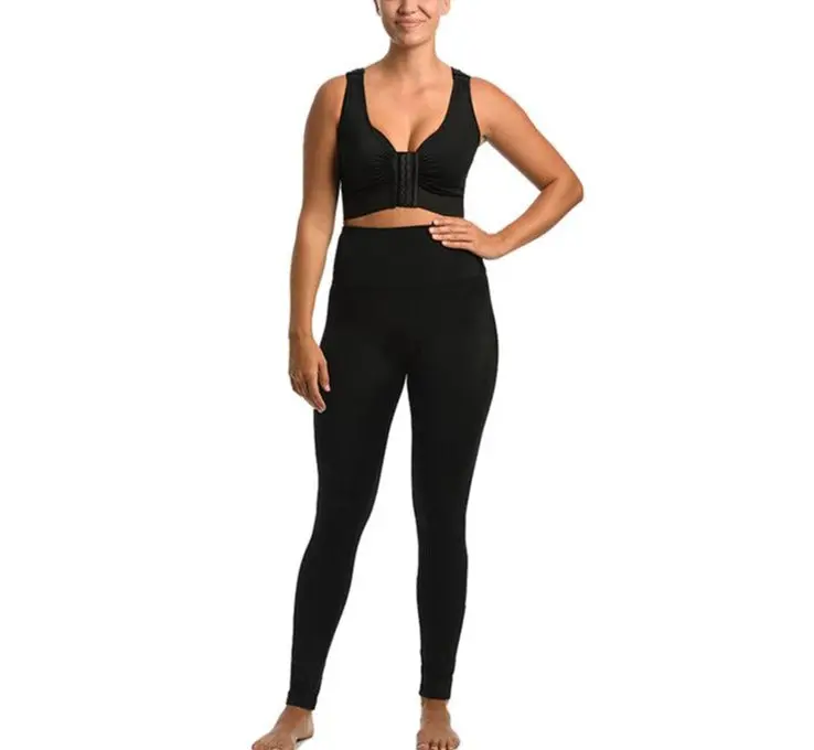 INSTANT FIGURE Compression Hi-Waist Leggings 1WPL028 – Seamless Pull-On Leggings, High-Waist Support, 4-Way Stretch Nylon Spandex, Versatile Everyday Wear, Made in USA