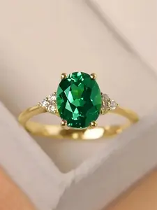 1 PC Gorgeous Cubic Zirconia Ring Bridal Engagement Ring Fashion Engagement Rings For Women For Wedding Engagement Party Jewelry Valentine's Day Gift