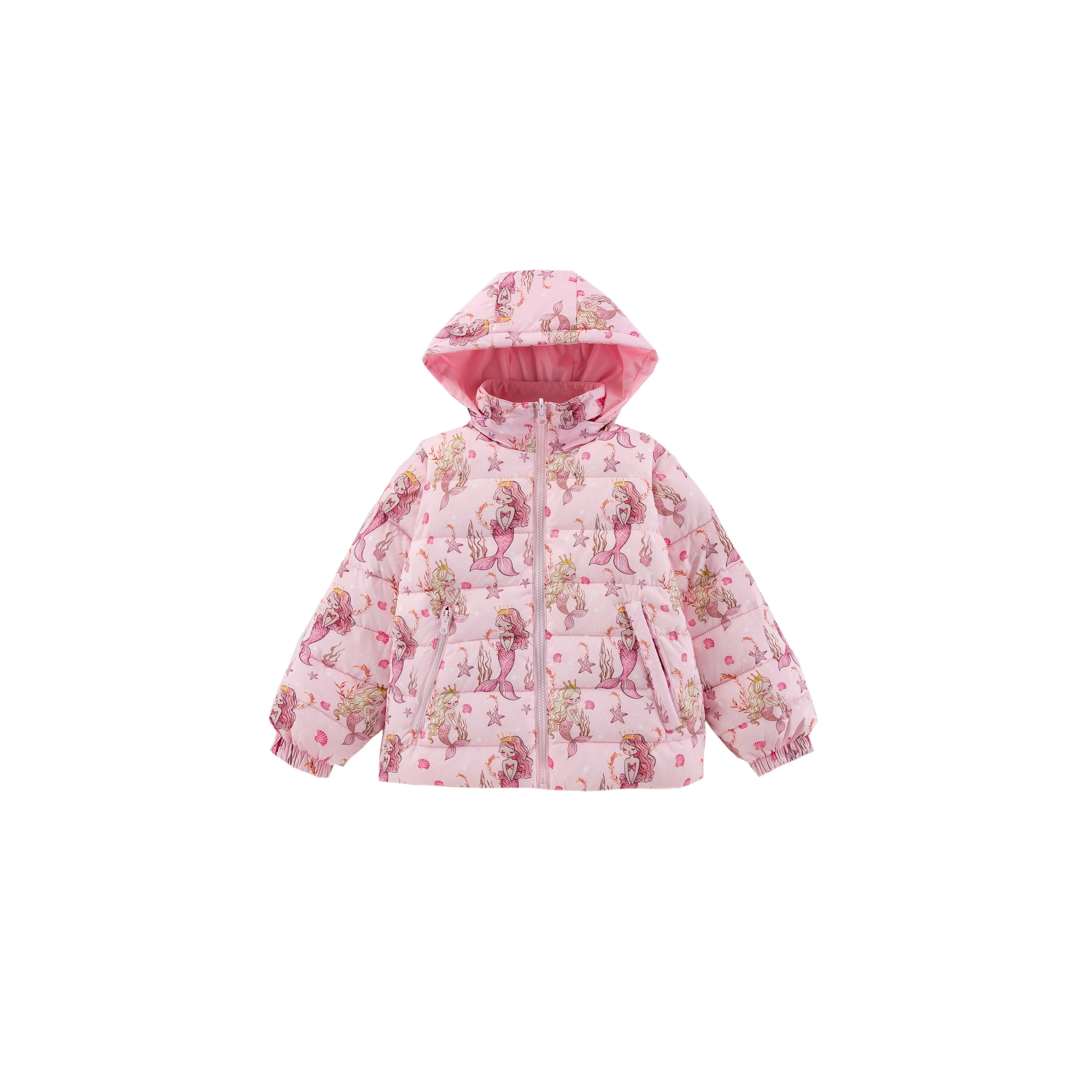 Tanner Reversible Detachable Light Puffer/Vest, Mermaids