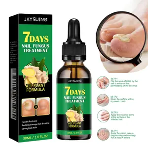 JAYSUING Ginger Nail Growth Oil Treatment - Natural Nourishing Nail Care Moisturizer Serum, Plant Oils with Ginger Extract, Strengthens Cuticles, Boosts Blood Circulation, Includes Glass Cuticle Pusher for Manicure