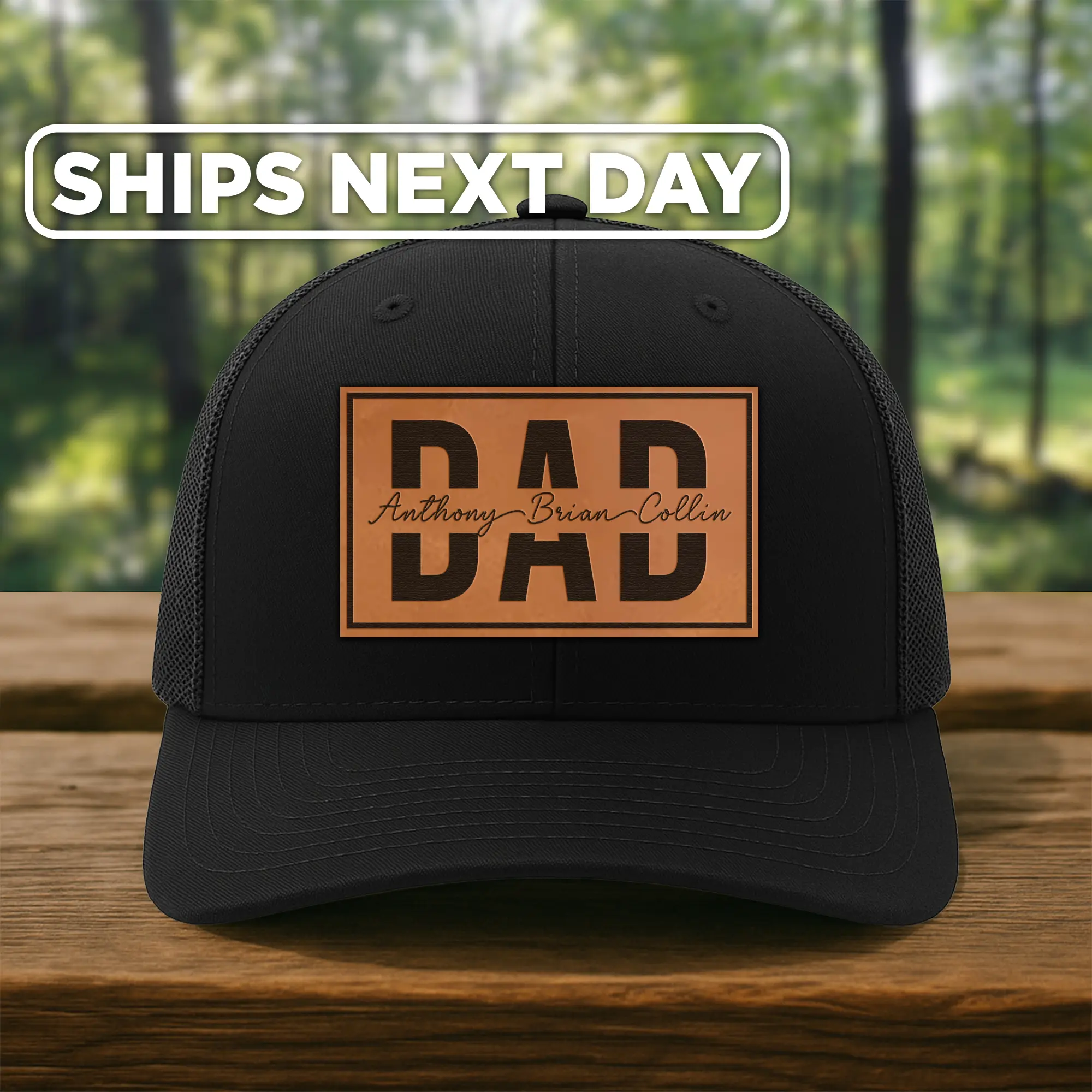 On The Rox Custom - Personalized Gifts for Men - Custom Dad Hat with Kids Names - Snapback Mesh Back Cap Gifts for Father, New Grandpa, Girl Dad, Boy Papa, Father to Be - Gift for Anniversary, or Father’s Day