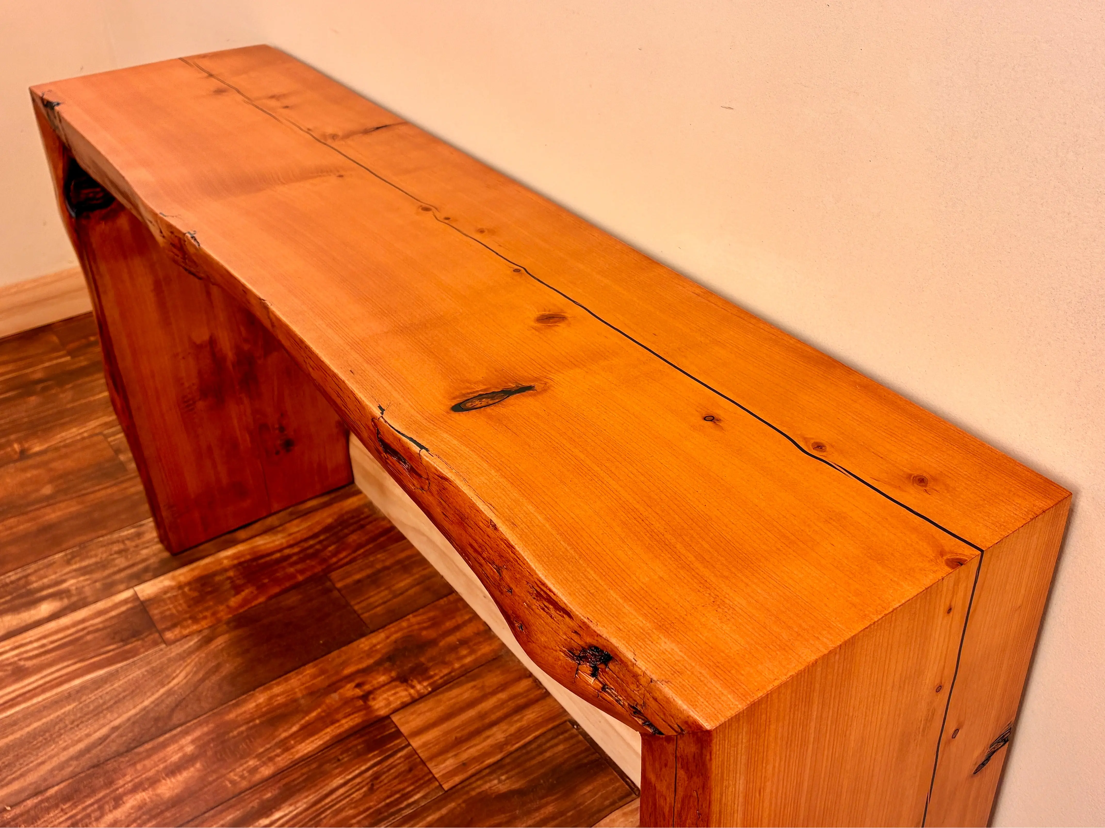Live Edge Waterfall Table / Bench