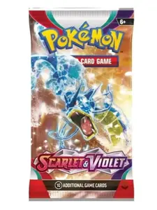 Pokémon TCG Scarlet & Violet Base Set Booster Pack - 10 Cards & 1 Basic Energy Includes Sprigatito Fuecoco Quaxly & Legendary Pokémon Koraidon Miraidon