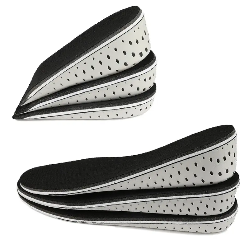 Unisex Athletic Insoles with Memory Foam, Full Pad Insert for a Natural Lift and Height Boost, All Seasons Comfort and Support, Rubber, Shoe, Footwear