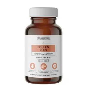 Just Ingredients Pollen Plus Seasonal Support Supplement with Bioavailable Zinc & Quercetin | May Provide a Natural Wellness Boost