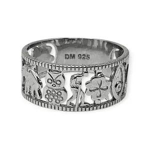 Lucky 7 Charm Silver 925 Ring