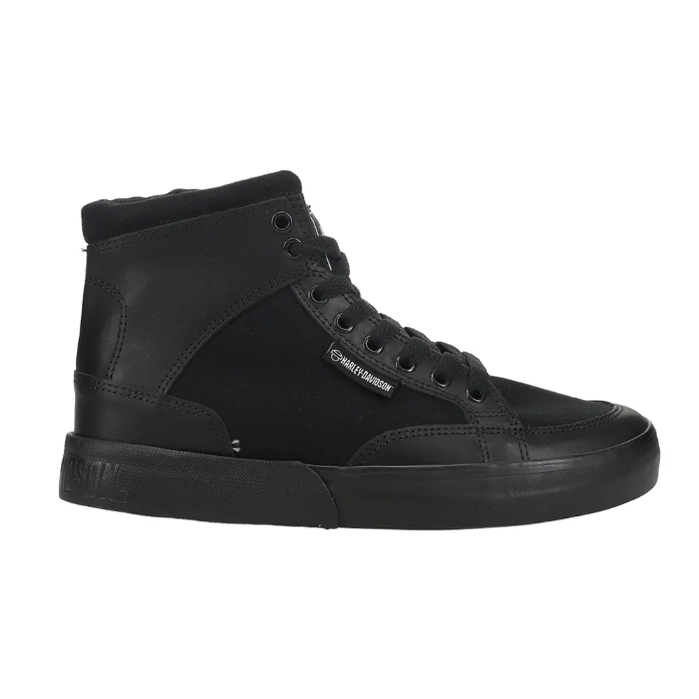 Harley-Davidson Footwear Mens Rosemont High Lace Up Sneakers Shoes Casual - Black