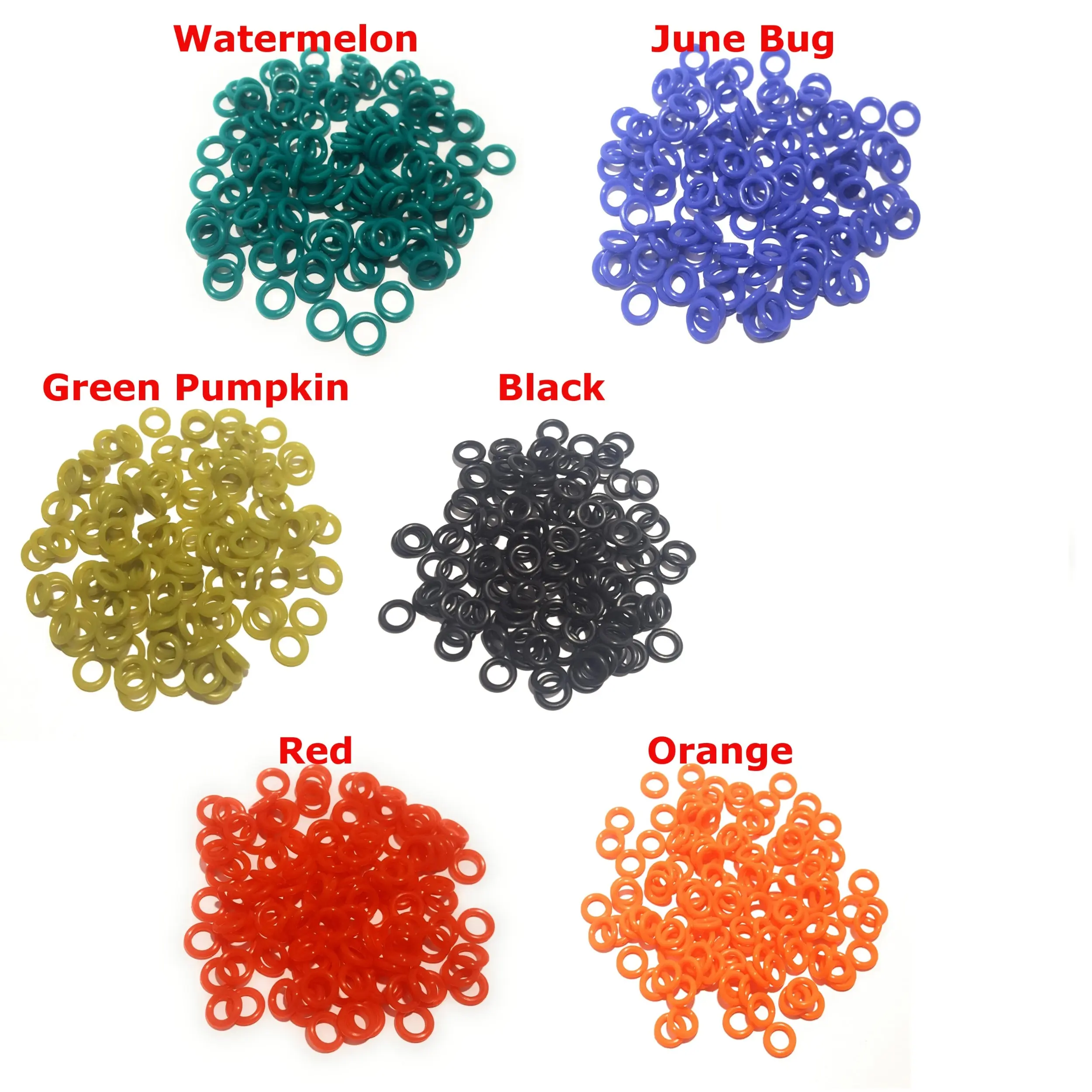 Reaction Tackle Wacky O-Rings, 125-Pack Rubber Angling Supplies - 1/4" Inner Diameter, Universal Fit for Popular Worms, Red "Bleed" Trigger Artificial Fishing Lure Terminal Tackle for Bass Fishing, Fishing Gear And Equipment, Outdoor Fishing Accessory