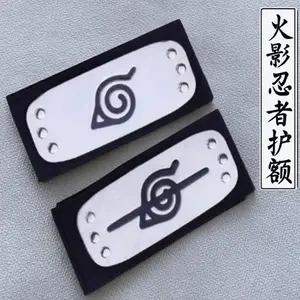 Konoha Headband for Cosplay & Halloween 39 in by 2 in with Unique Symbol Design Perfect for Anime Fans Masks Regular Village Costume