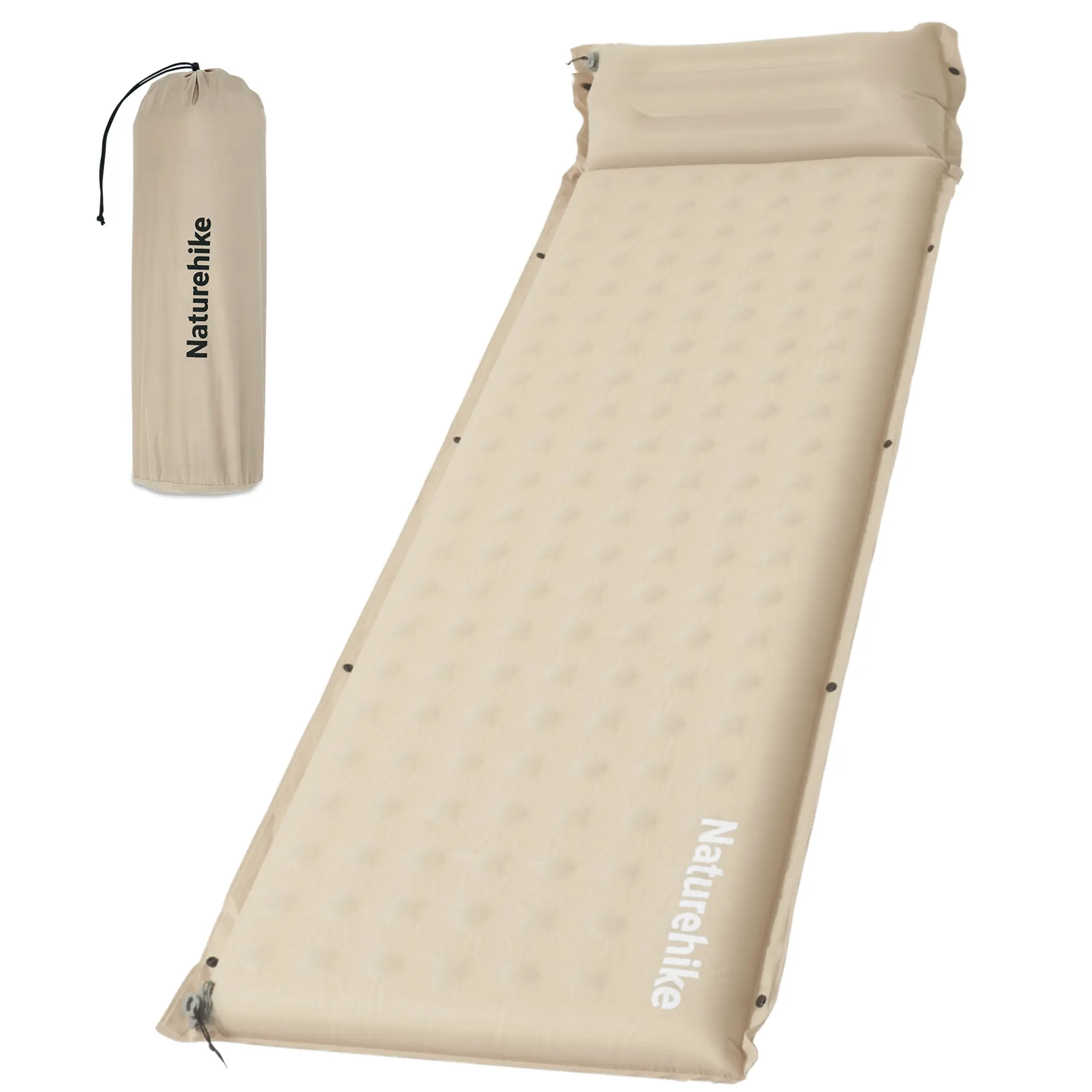 Naturehike D Series Self-Inflating Sleeping Pad - Thick Foam-Supported, Thermal Insulated Waterproof Mat, Self-Inflating Bed for Outdoor Camping Supplies, Travel Accessory (Camping, Road Trips)