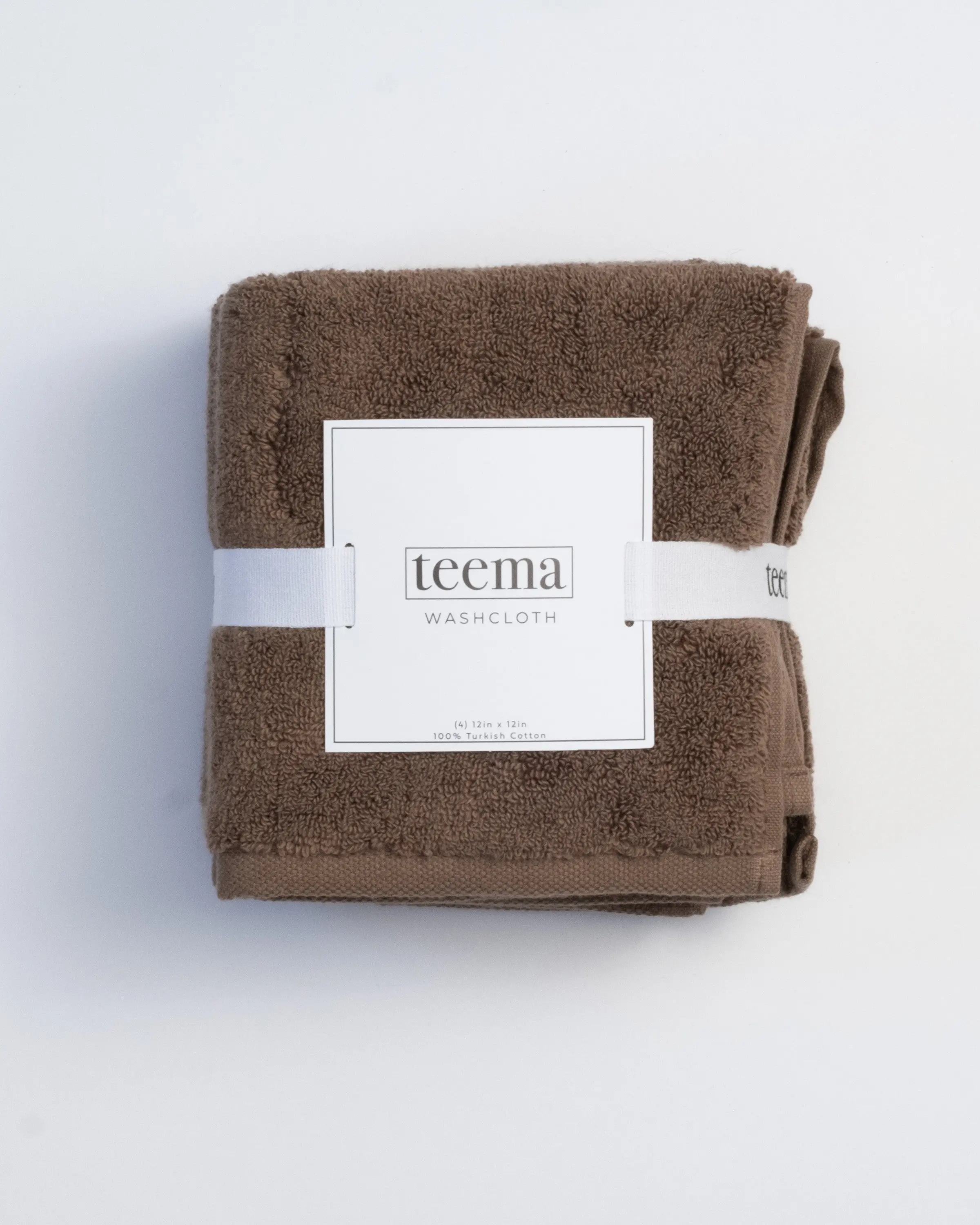 The Luxe Washcloths in Chocolate