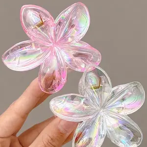 6 Flowers hair claw clips