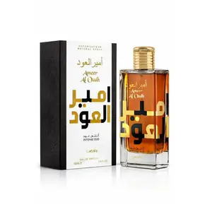 Lattafa Ameer Al Oud Intense Oud for Unisex Eau de Parfum Spray, 3.4 Ounce
