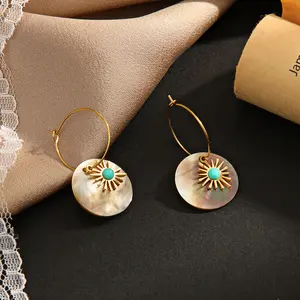 Natural Shell Earrings INS Niche Design