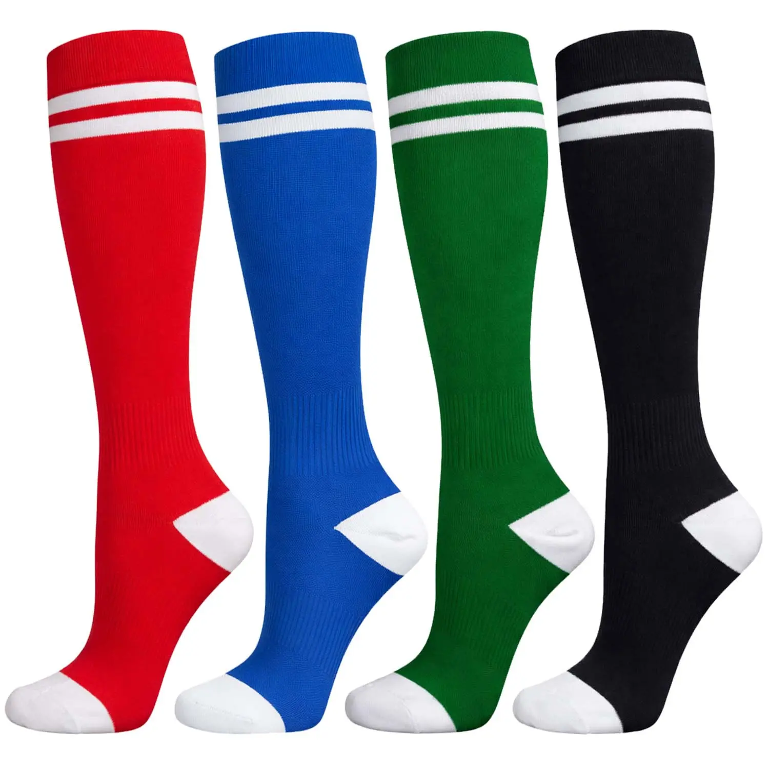 Compression Socks for Women & Men,  15–20 mmHg Below-Knee Socks with Flexible Leg Fit, Arch Support & Smooth Toe Comfort for Work, Travel, Walking, Office & Daily Wear