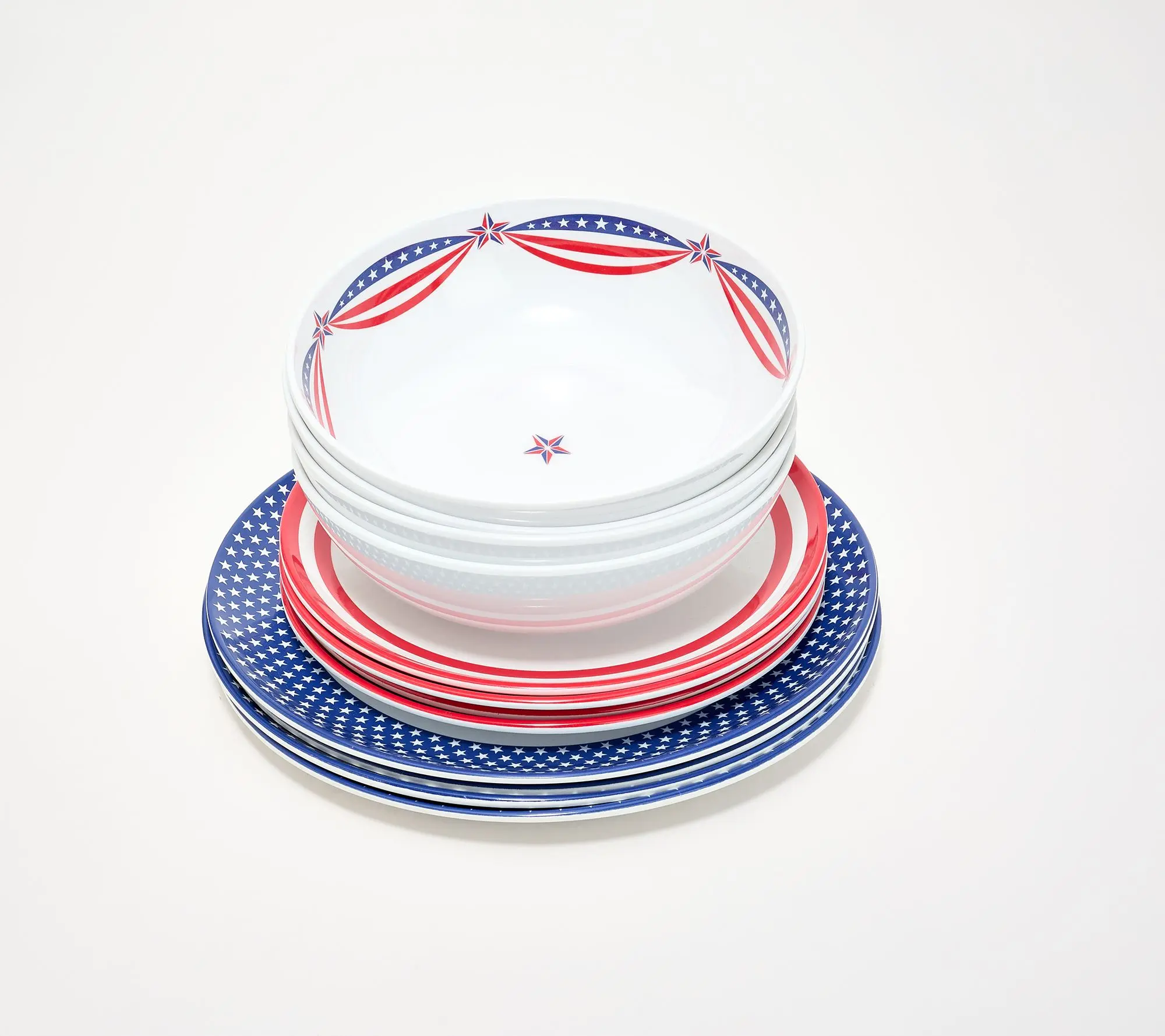 Home Reflections 12-Piece Melamine Dinnerware Set