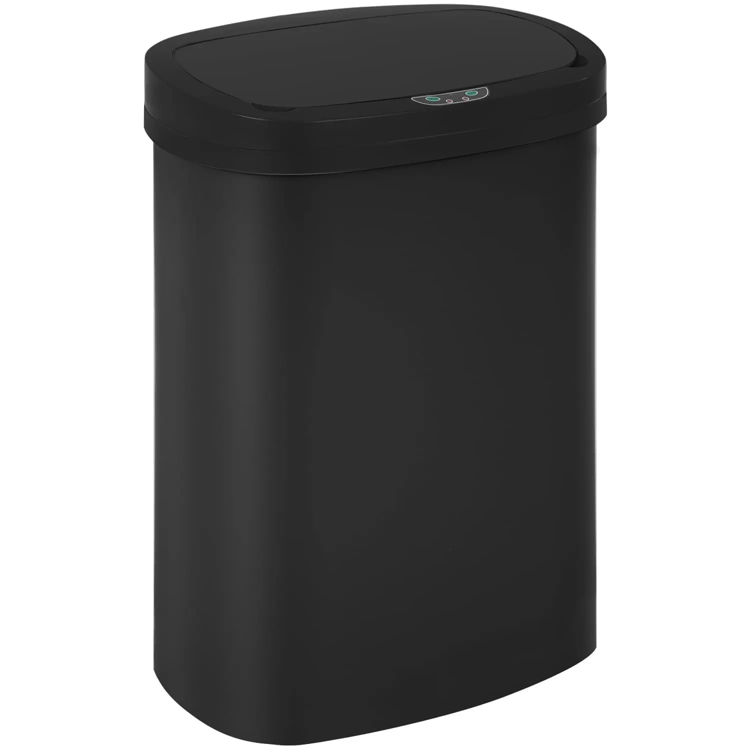 BestOffice 13 Gallon Plastic Touchless Kitchen Trash Can with Motion Sensor for Indoor Use(Black)