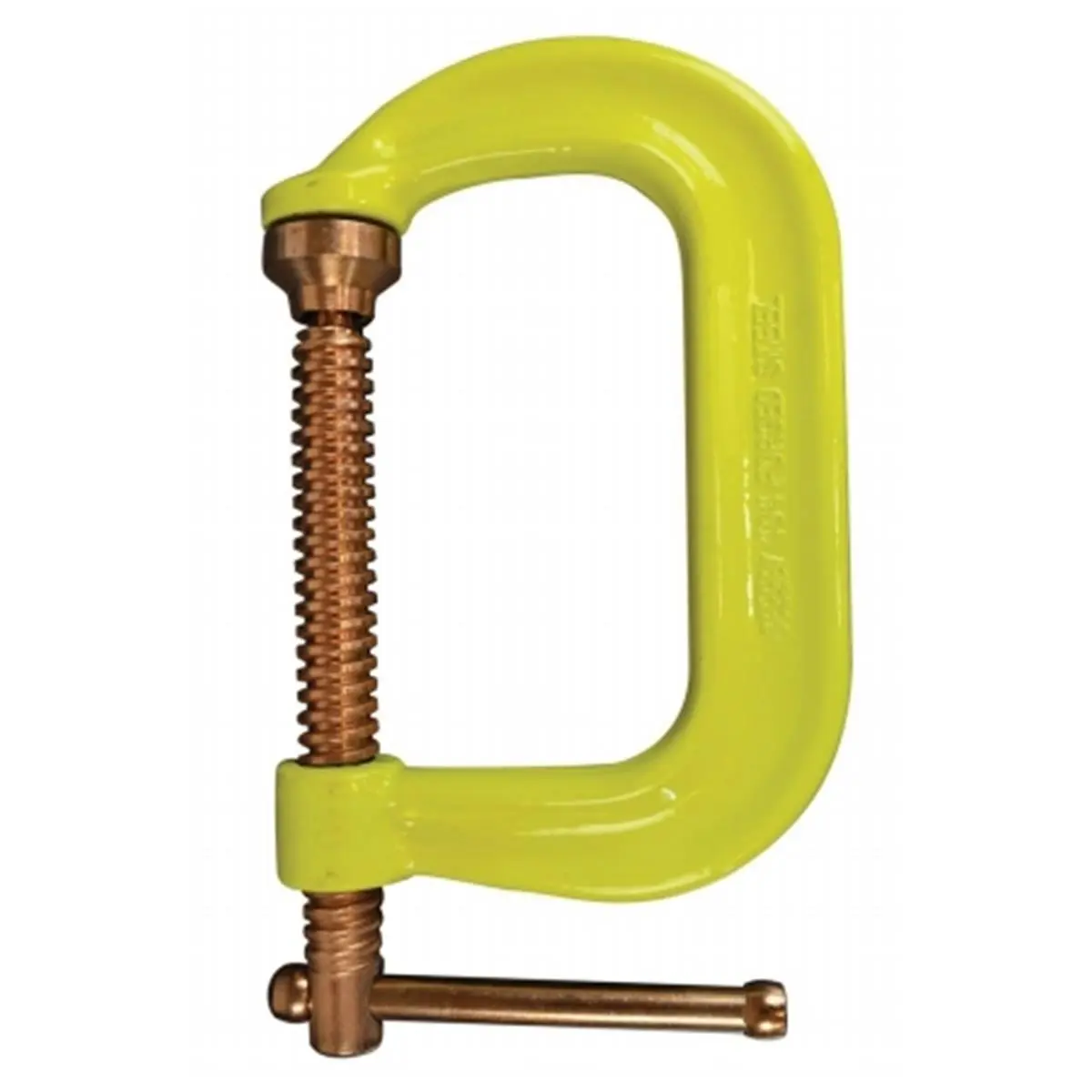 212 MAIN Bessey 013-CDF406CHV Drop Forged C Clamp, Hi-Vis Yellow, 6 in. Alloy Steel C Shape with Acme Thread and T-Handle for Sports & Outdoor Scooters Equipment