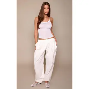 Cotton Drawstring Balloon Trousers