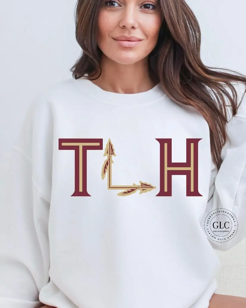TLH Florida State Unisex Hoodie/TLH Seminole Sweater/Tlh Football shirts/ Football Apparel/FSU Tallahassee Football/ Tallahassee Football