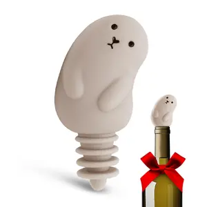 Seal Champagne Stopper Leak Proof And Easy To Use - Reusable Silicone Wine Bottle Stoppers - Quirky Bar Cart Accessories - Unique Novelty Gifts For Wine Lovers - Cute & Cool Kitchen Gadgets For Women