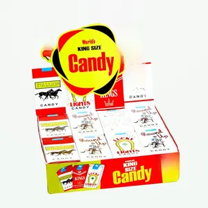 Stallion World's King Size Candy 0.01 oz 24 Case US Candy with Dextrose Corn Syrup & Artificial Flavors 12g Per Box Beef