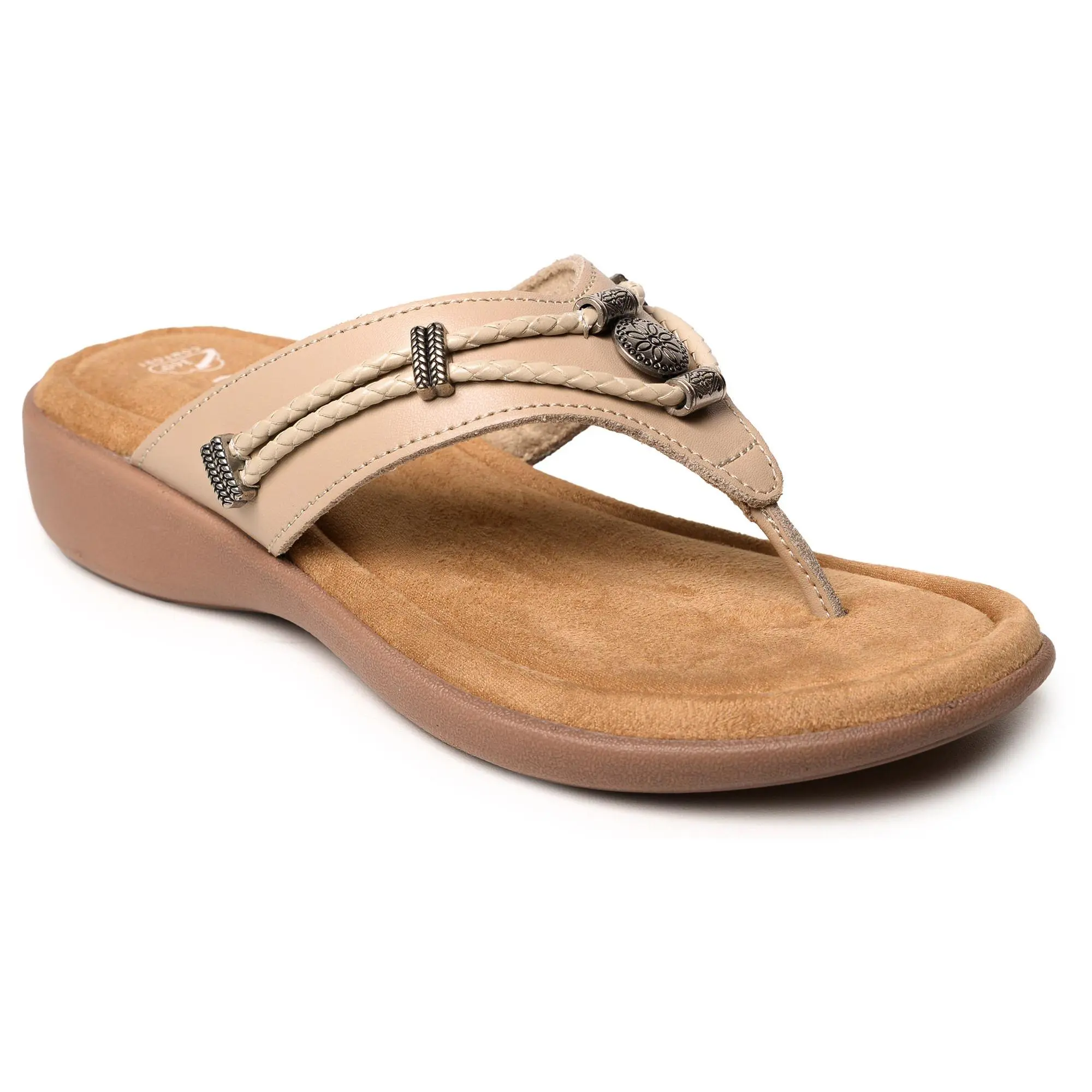 Minnetonka Women's Silverthorne 360 Flip-Flop - Leather