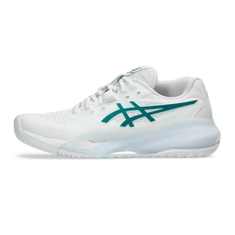 ASICS GEL Resolution X Cushioning Low Top Tennis Shoes Women's White Green Stylish Comfortable 1042A279-103