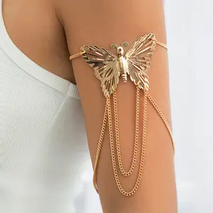 Butterfly tassel armband leg ring split butterfly jewelry female jewelry daily matching