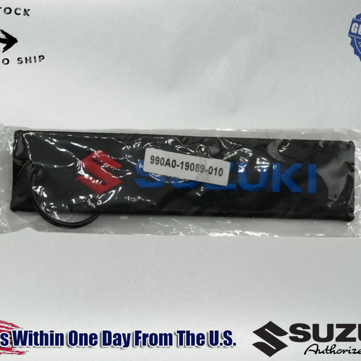 Suzuki Genuine OEM S LOGO WOVEN KEY CHAIN RED BLUE BLACK 990A0-19089-010