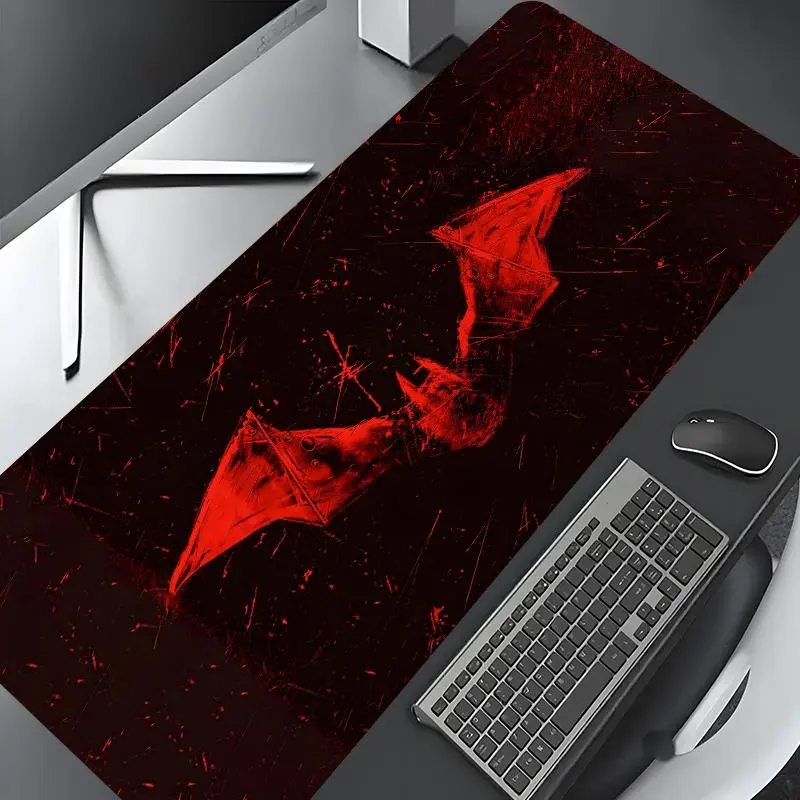 Bat Pattern Mouse Pad, Large Gaming Mouse Pad, Aesthetic Desktop Decoration Protective Pad, Non-slip Rubber Pad, Suitable for Laptop, Desktop Computer Games, Desktop Accessory, Desk Accessories