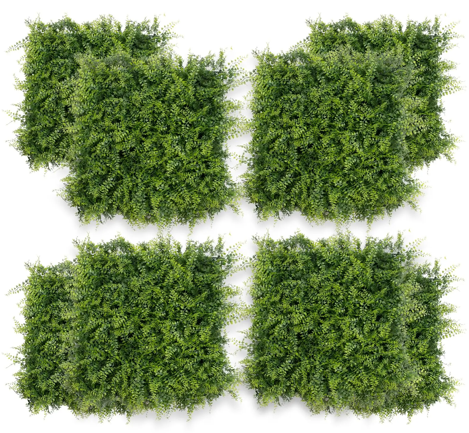 GAOMON 12-Piece 20"x20" Artificial Grass Wall Panels, Sun-Protected Privacy Fence Screen, Faux Greenery Backdrop for Outdoor Garden & Indoor Decoration, 33 SQ FT