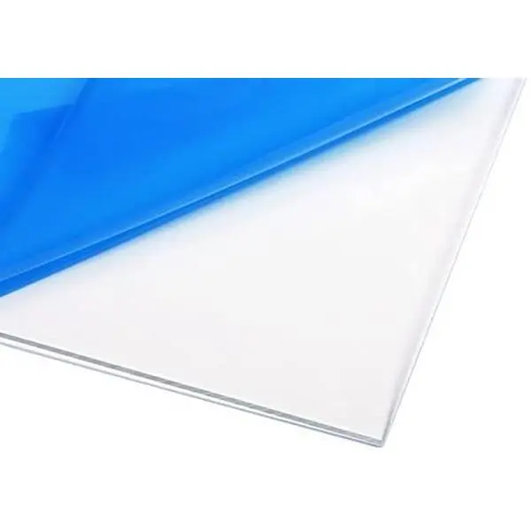 FixtureDisplays® Clear Acrylic Sheet: 48x48 Inches, 1/8 Inch Thickness, Saw Cut Edges - Ideal for Shelves and Tabletops 15643-48X48-NF