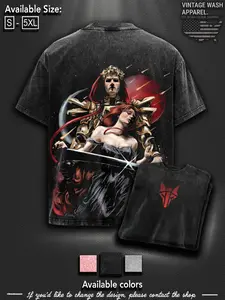 Red Rising- The Reaper of Mars Oversize Lightweight Cotton Washed TShirt, Rise for Mars Design Clothes, Dystopian Sci-Fi Fan Apparel, red rising merch