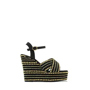 Nelo Platform Wedges - Black