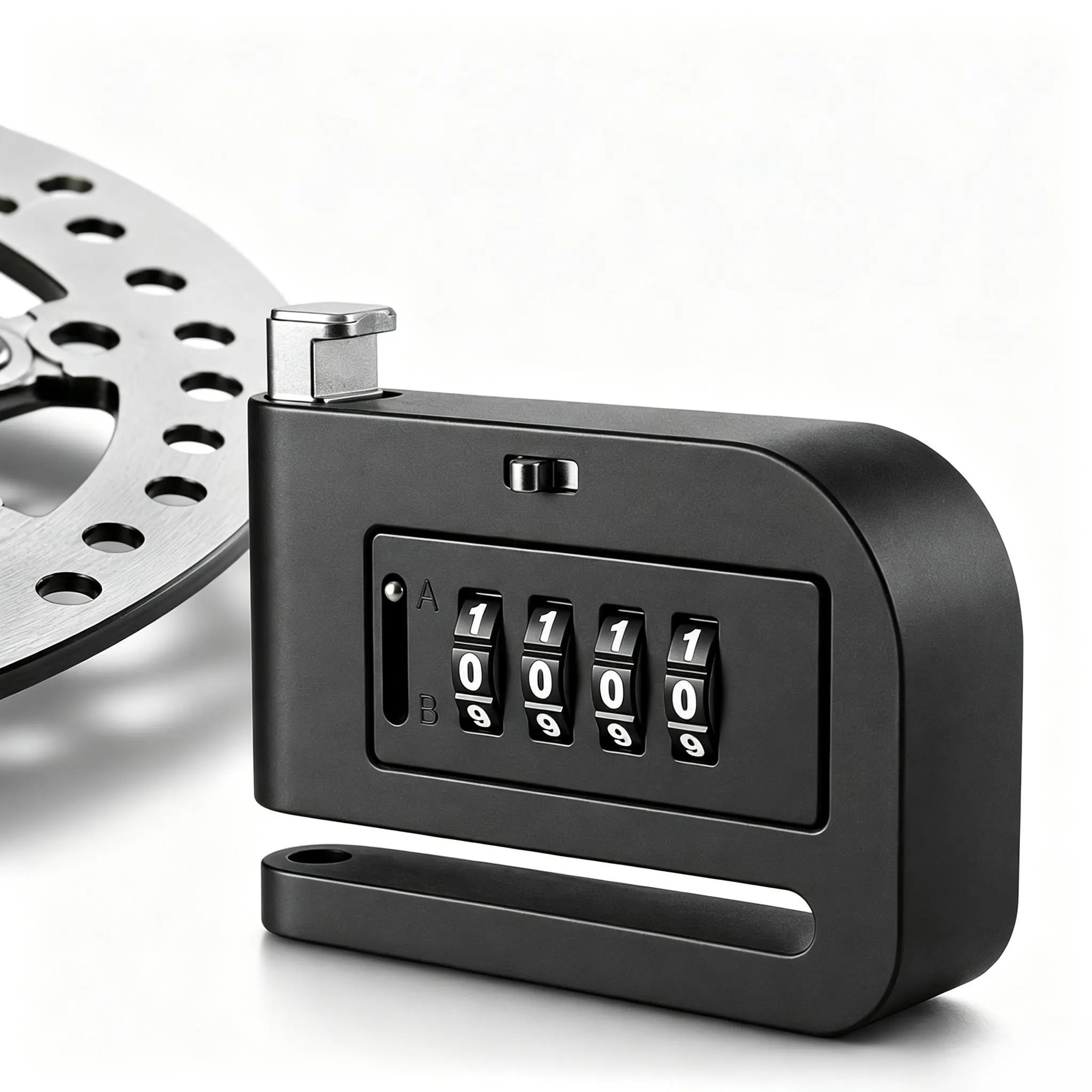 Anti-Theft Metal Compact Motorcycle Disc Brake Combination Lock - Motorcycle Locks Anti Theft for Bikes/Scoots, Electric Bicycles, Anti-Theft Lock
