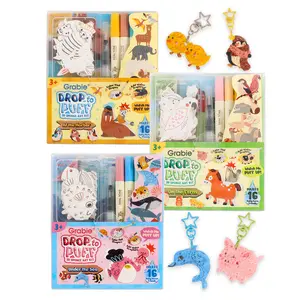 Grabie Drop to Puff 3D Sponge Art Kit, Mom Life, Mom Break, every parent should get these, Bye screen time, perfect mess-free kids craft, no mess craft for kids, art activity for kids, keep kids engaged and quiet, for toddlers preschoolers & kindergarten