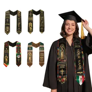 Custom Name & School Stole Personalized Mexican Graduation Sash, Mexican Flag Graduation Sash, Mexico Stole, Mexican Graduation Stole 2026,