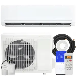 HOMCOM 24000 BTU Mini Split Air Conditioner and Heat Pump, 19 SEER2 230V Energy Efficient Ductless Inverter AC Unit Cools up to 1500 Sq.Ft, Complete Installation Kit