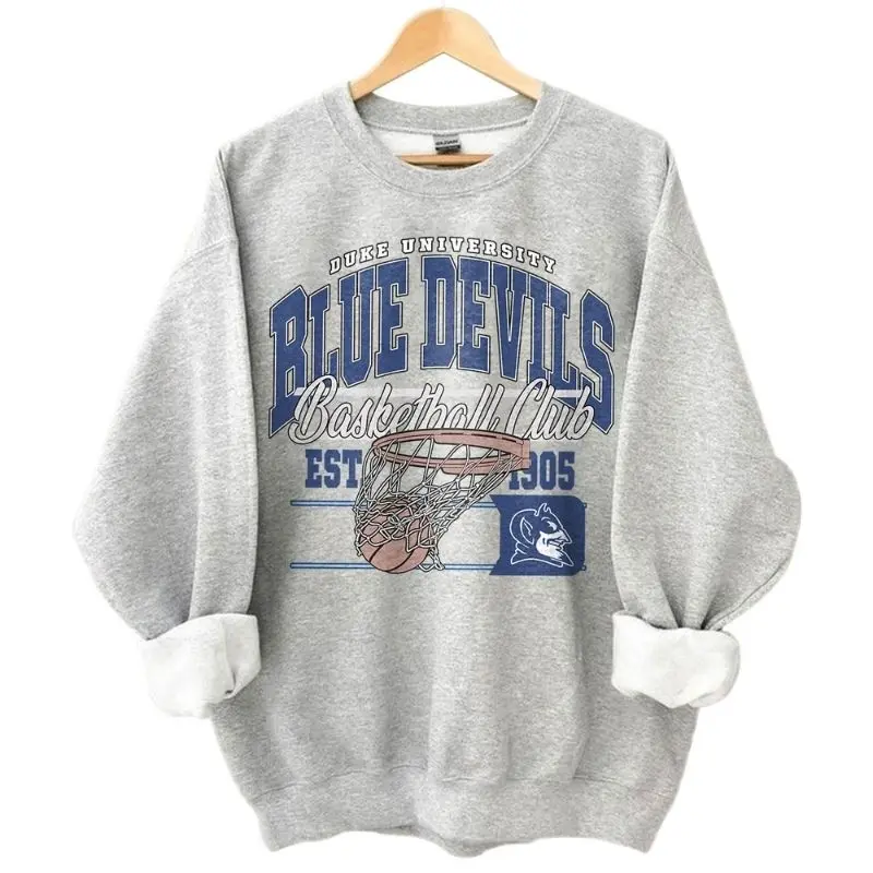 Vintage Duke College Basketball Team T-Shirt, Sweatshirt, Hoodie, Graphic University Tournament Shirt, Game Day Shirt, Gift Top Cotton For Fan, Men, Women