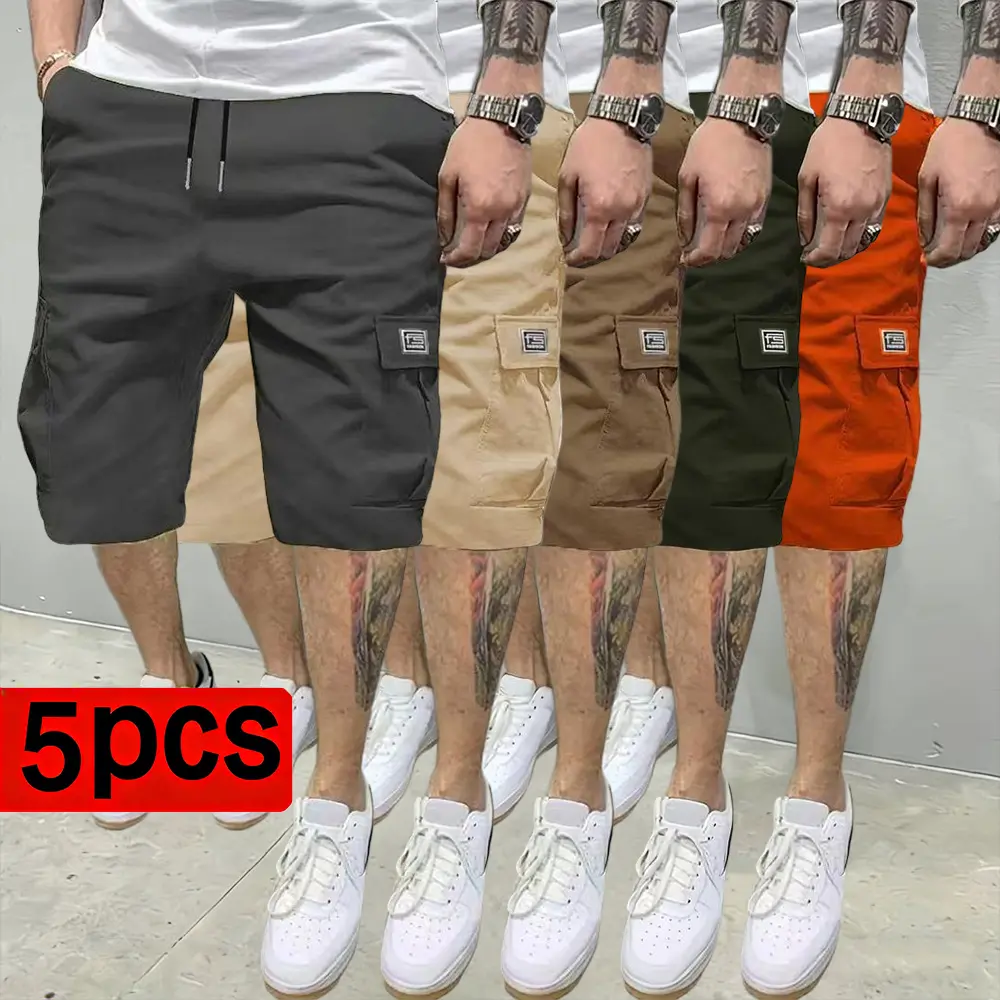 Gray + khaki + dark khaki + army green + orange