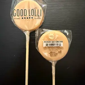 Peach Ice Cream Lollipop - Gourmet All Natural Color